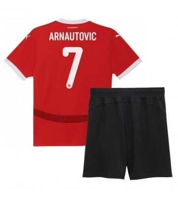 Österrike Marko Arnautovic #7 Hemmakläder Barn EM 2024 Kortärmad (+ Korta byxor)